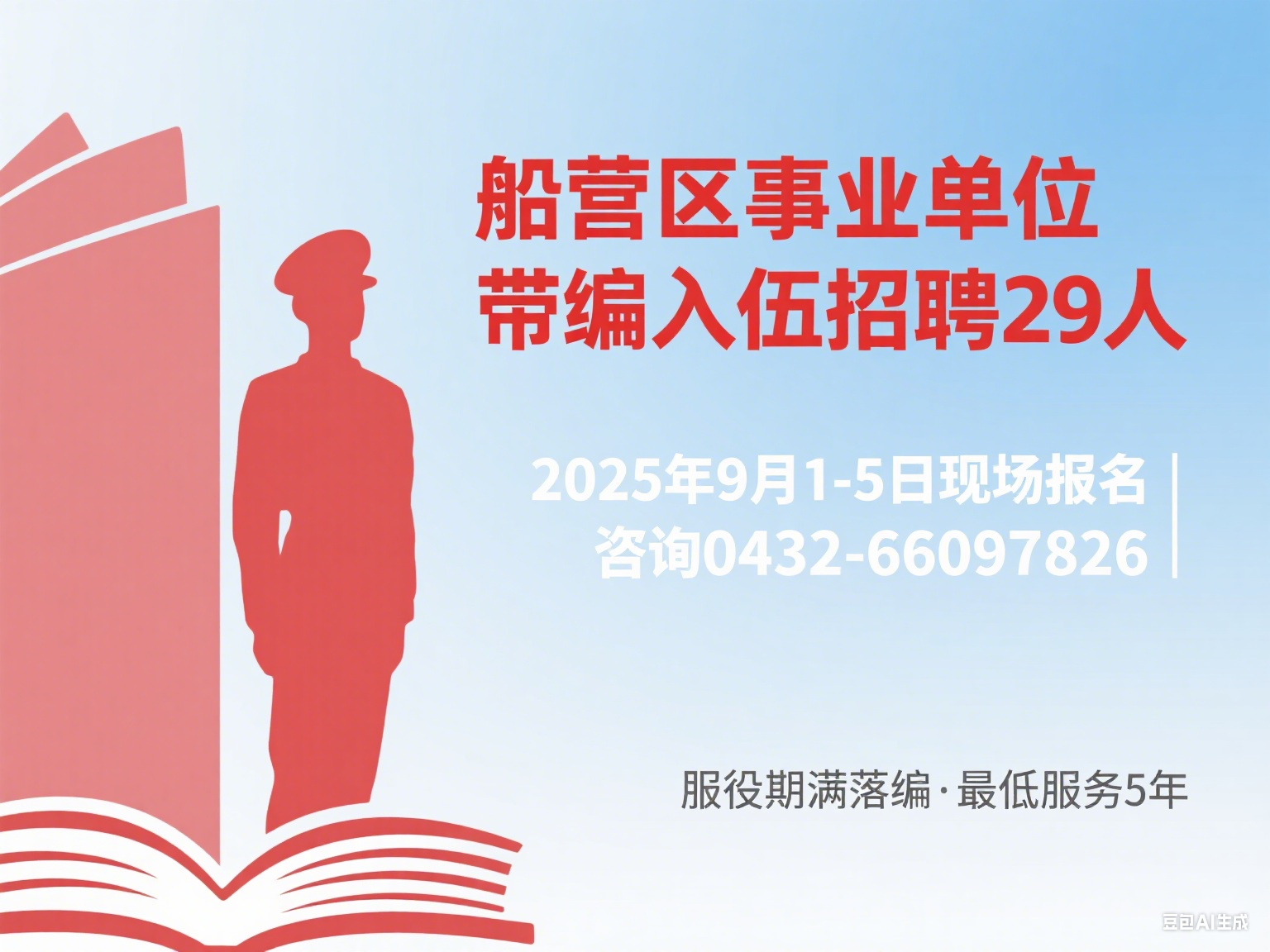 2025 年吉林市船营区事业单位面向入伍高校毕业生公开招聘公