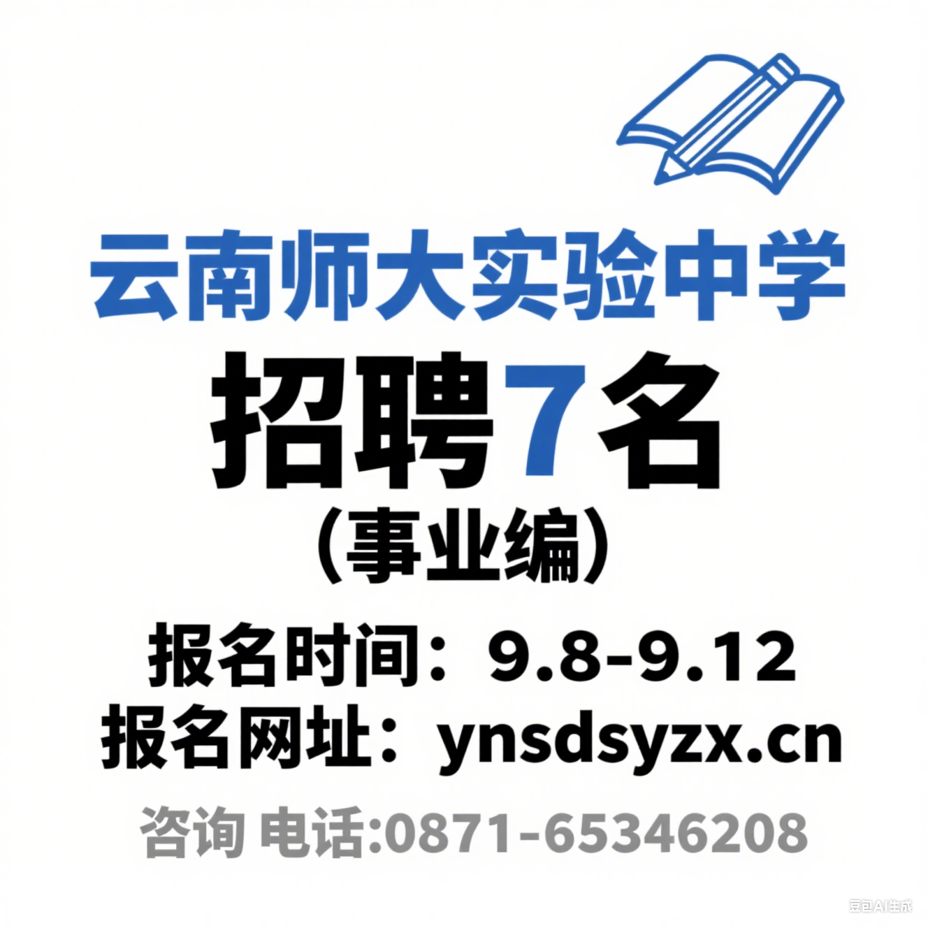 2025 年下半年云南师范大学实验中学公开招聘公告（7 名・