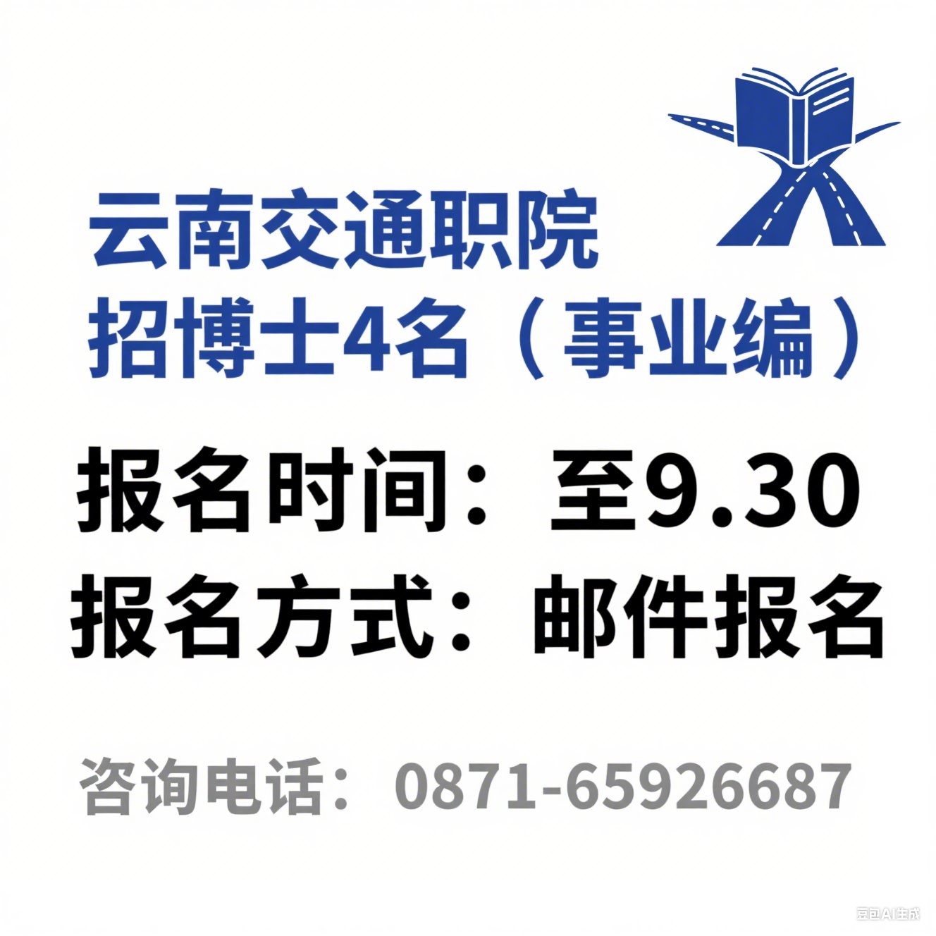 2025 年云南交通职业技术学院公开招聘博士公告（4 名・事
